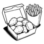 A delightful assortment of food coloring pages ready to print and color