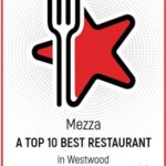 A Top 10 Best Restaurant in Westwood certificate