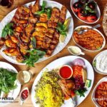 An array of colorful and flavorful Persian dishes, showcasing the diversity of Iranian cuisine.