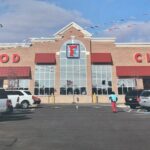 Artist's rendering of the new Food City supermarket in Dayton, Tennessee, displayed at the groundbreaking ceremony.