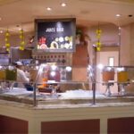 Assortment of fresh juices at the Bellagio Buffet juice bar