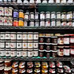 Assortment of international jams and jellies at International Food Bazaar