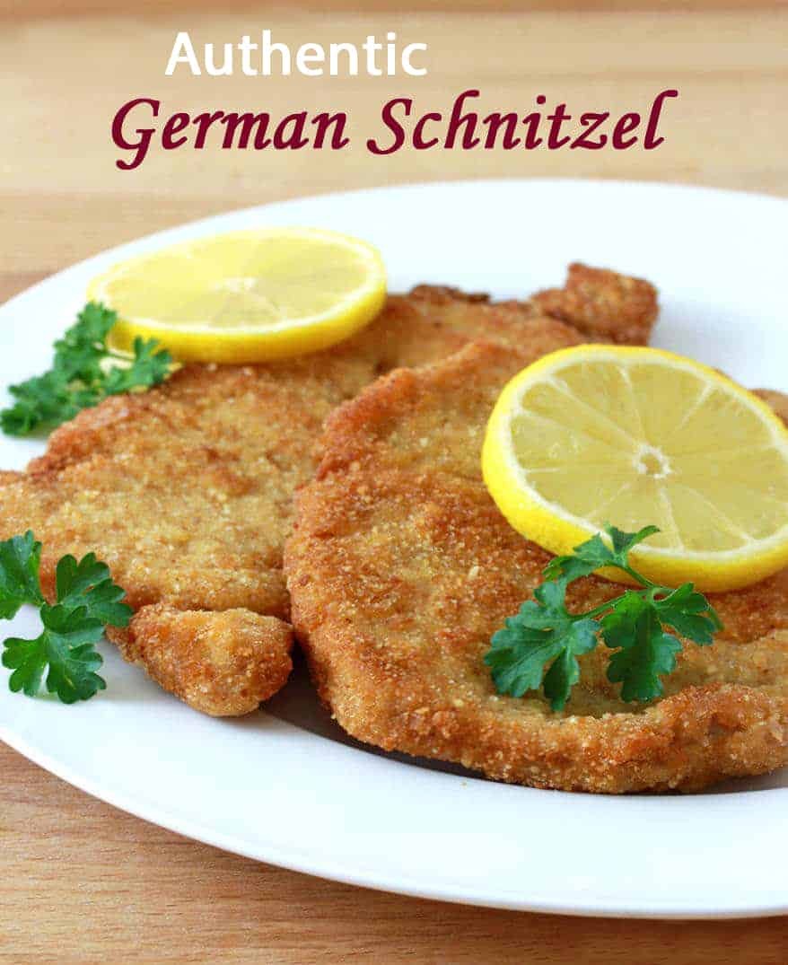 Authentic German pork Schnitzel recipe for a traditional and crispy Schweineschnitzel.