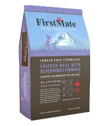 Bag of FirstMate Chicken Meal with Blueberries Formula dry cat food