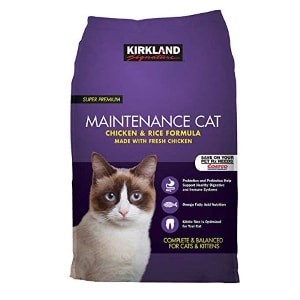 Bag of Kirkland Signature Chicken and Rice Cat Food