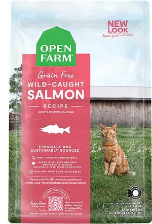 Bag of Open Farm Wild-Caught Salmon Recipe Dry Cat Food