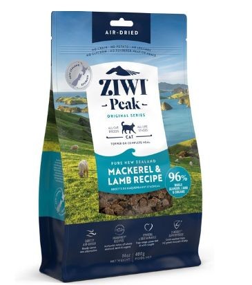 Bag of ZIWI Peak Air-Dried Mackerel &amp; Lamb Recipe Cat Food