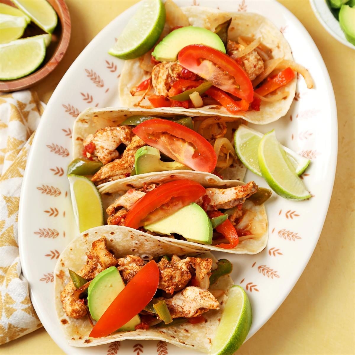 Baked chicken fajitas, a popular and easy Mexican dish often enjoyed during festive occasions, showcasing the vibrant flavors of Mexican cuisine.