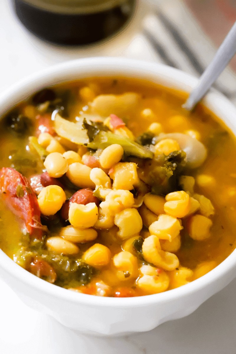 Bowl of cachupa, a quintessential Cape Verde food