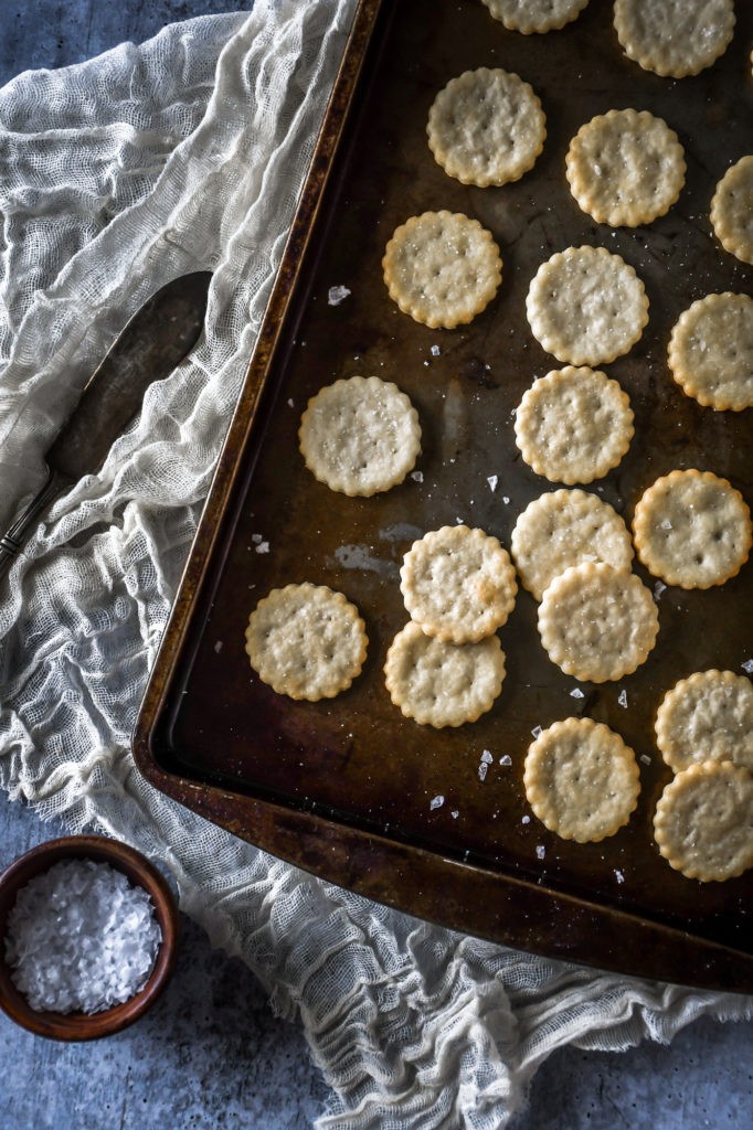 buttery and flaky homemade crackers