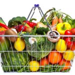 Colorful display of various fruits and vegetables, emphasizing fresh and healthy food choices