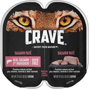 Crave Salmon Pate Grain-Free Wet Cat Food Trays