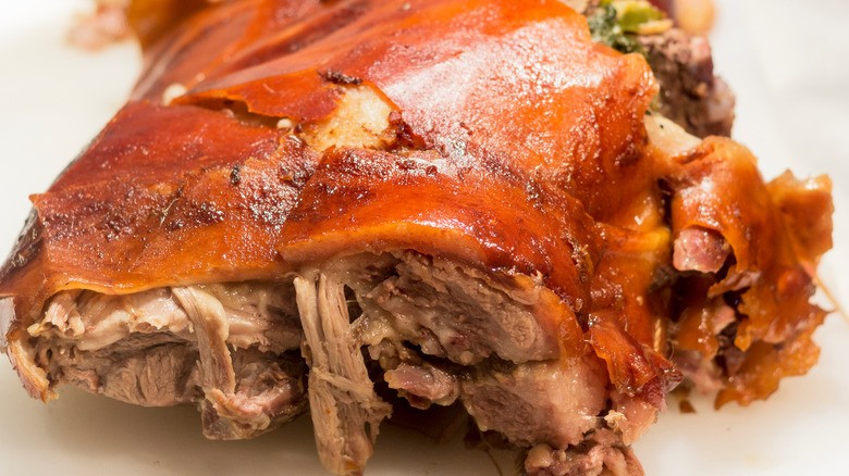 Crispy and flavorful Puerto Rican Pernil