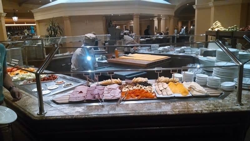 Deli meats and salads at the Bellagio Brunch Buffet