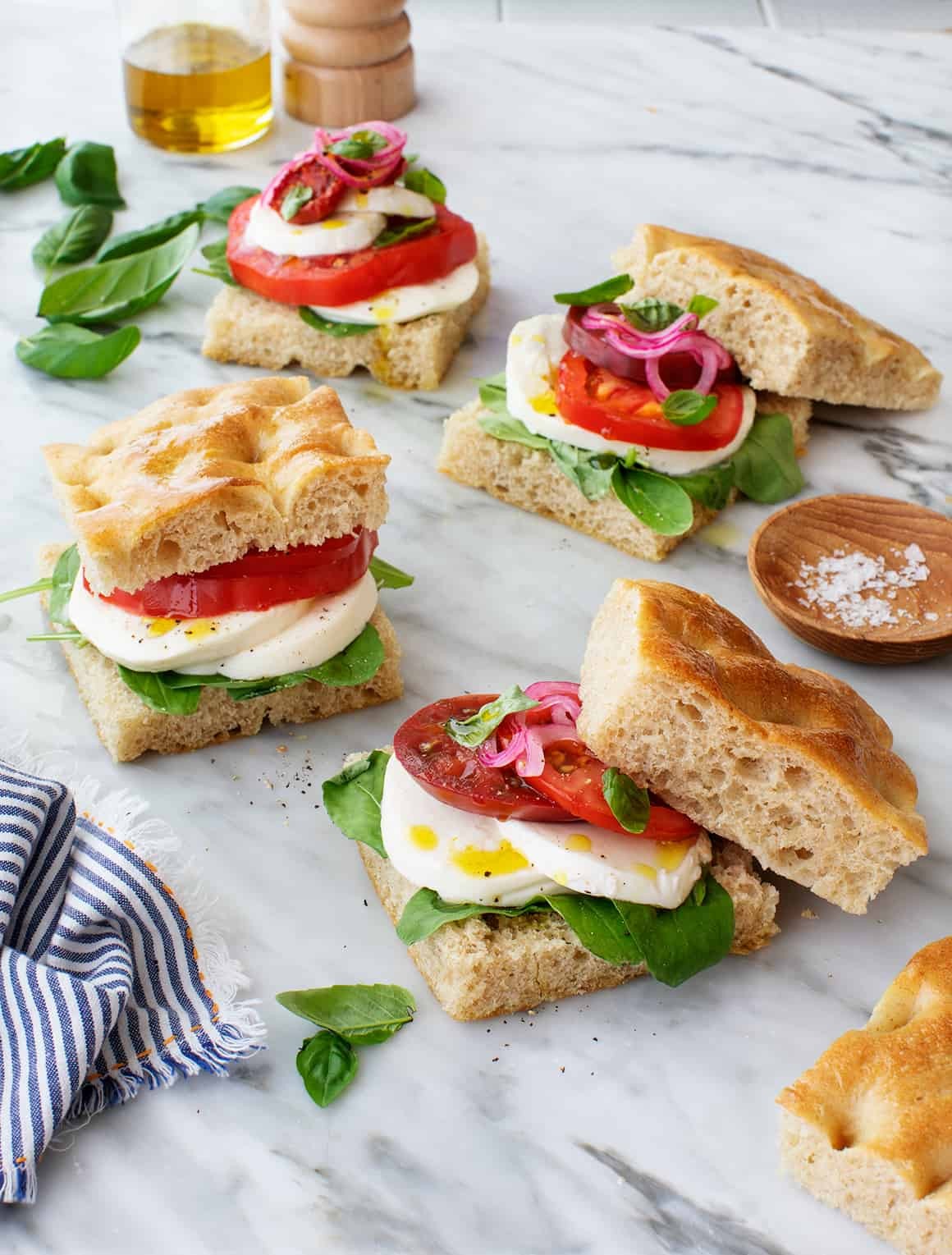 Delicious Caprese Sandwiches for a Picnic