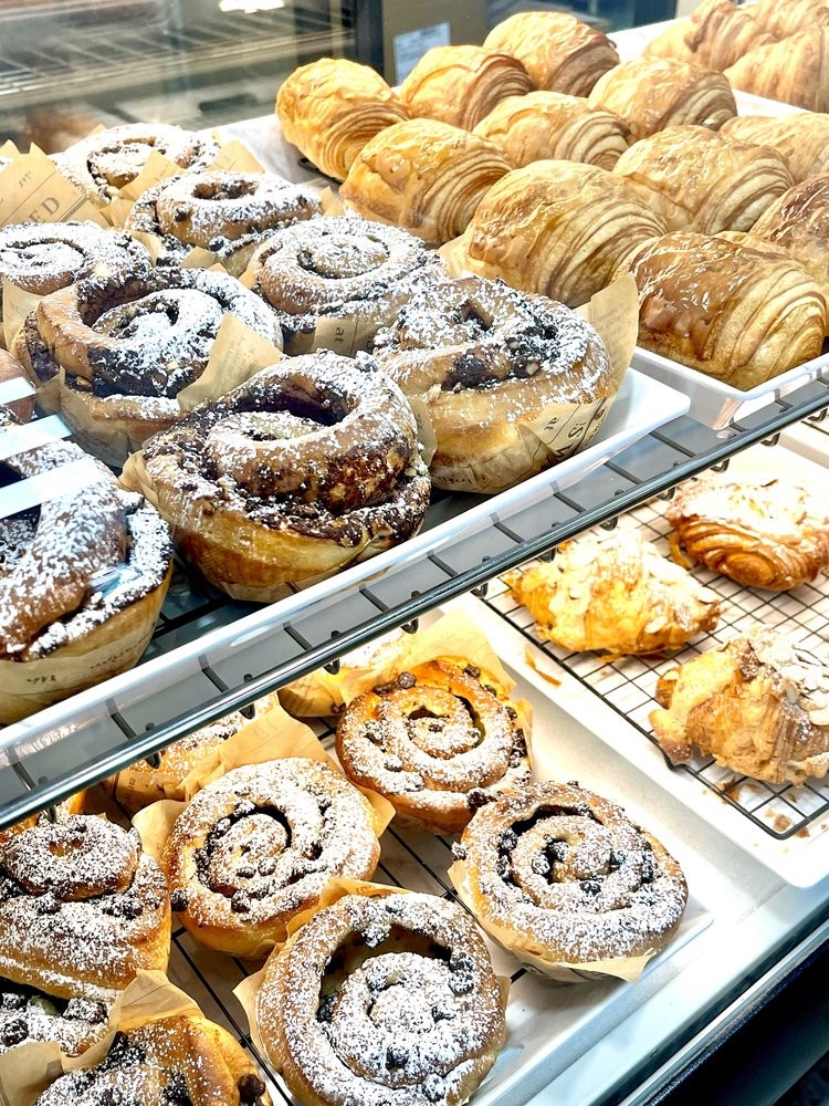 Delicious croissants and pastries at Aurore French Bakery, a must-visit food place in Bozeman