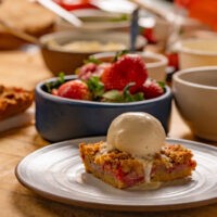 Delicious desserts at True Food Kitchen locations, featuring seasonal ingredients.