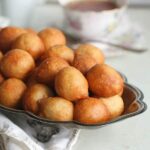 Delicious puff puff food, a classic West African fried dough snack.