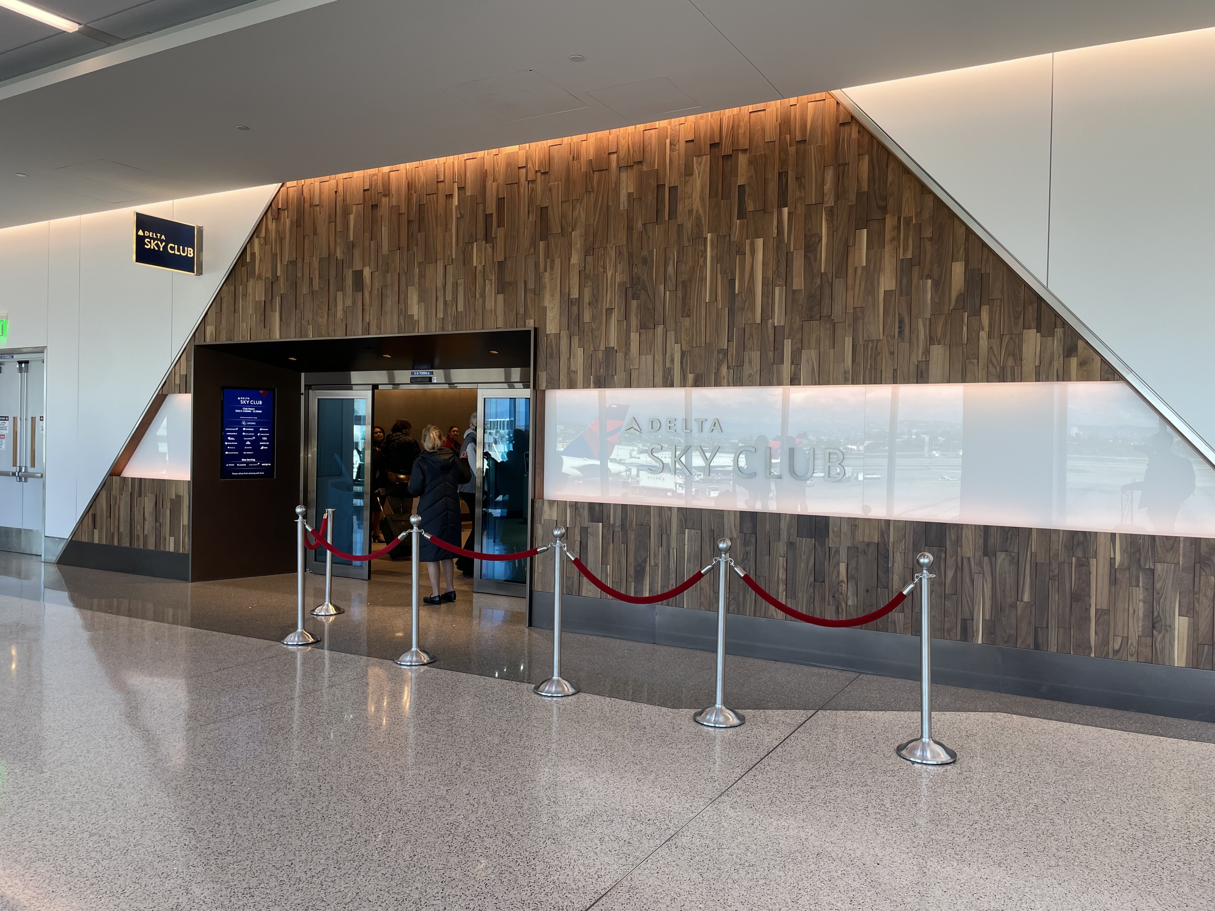 Delta Sky Club Entrance at LAX