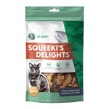 Dr. Marty Squeeki’s Delights Raw Salmon Cat Treats