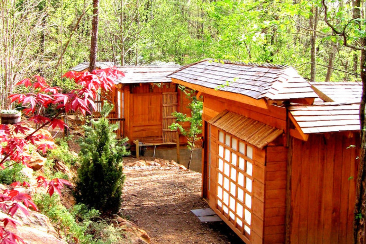 Entrance to Shoji Spa and Lounge in Asheville, North Carolina