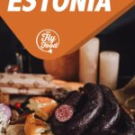 Estonian blood sausage, verivorst, a traditional Estonian food served during Christmas time