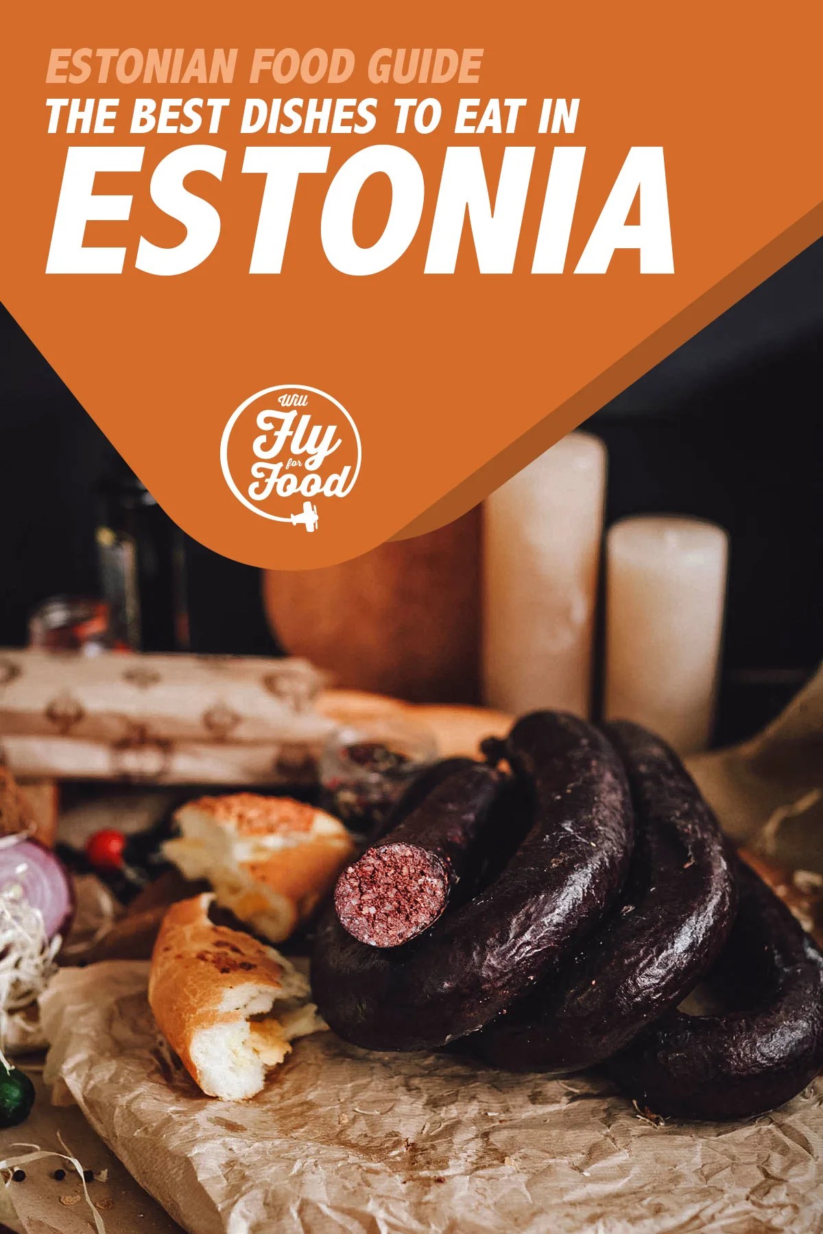 Estonian blood sausage, verivorst, a traditional Estonian food served during Christmas time