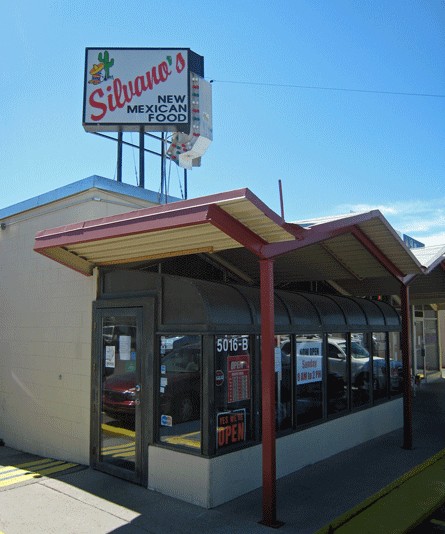 Exterior of Silvano's New Mexican Food Restaurant