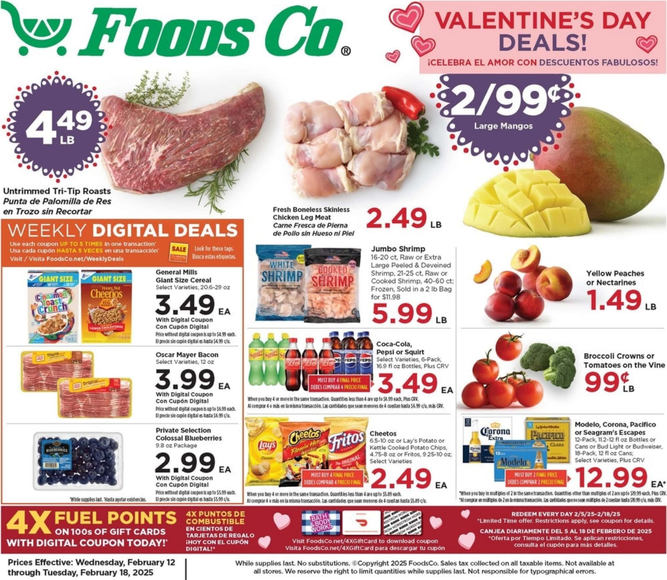 Foods Co Weekly Ad Preview for February 12th to 18th, 2025, showcasing grocery savings and special offers.