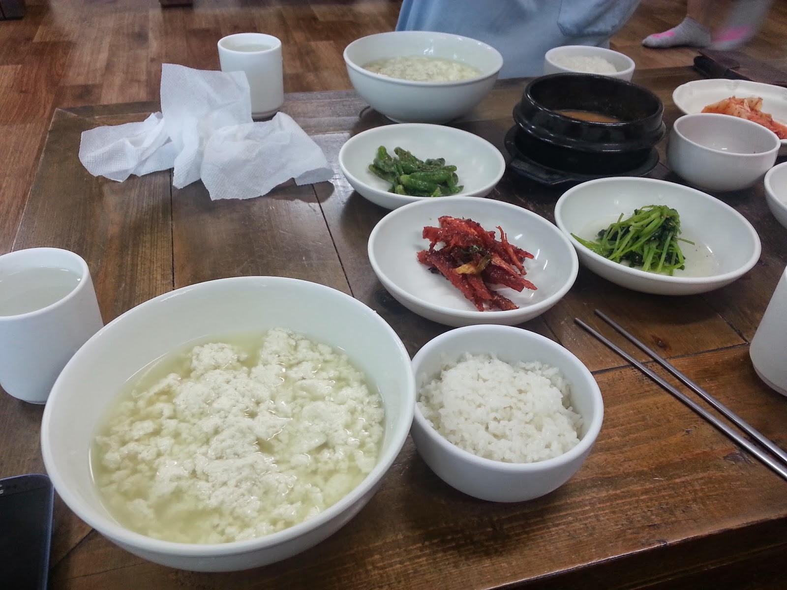 Freshly made soft tofu from Sokcho, Korea, a culinary specialty of the region, showcasing the importance of local ingredients in Korean cuisine.