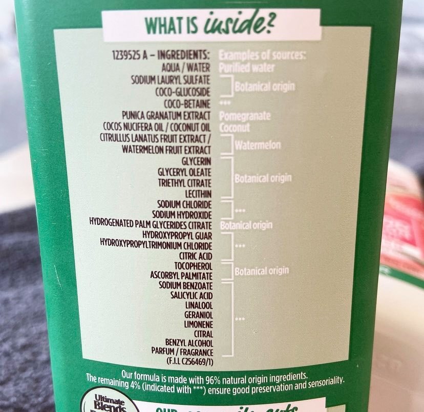 Garnier Shampoo Ingredients Breakdown