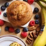 Gluten free breakfast meal prep idea with muffin parfait