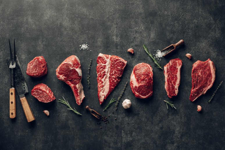 High-quality raw meat selection showcasing AIP-compliant protein sources.