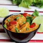 Indian chicken tikka masala with bell peppers