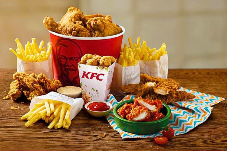 KFC, a classic chicken fast food chain, famous for its secret blend of herbs and spices.