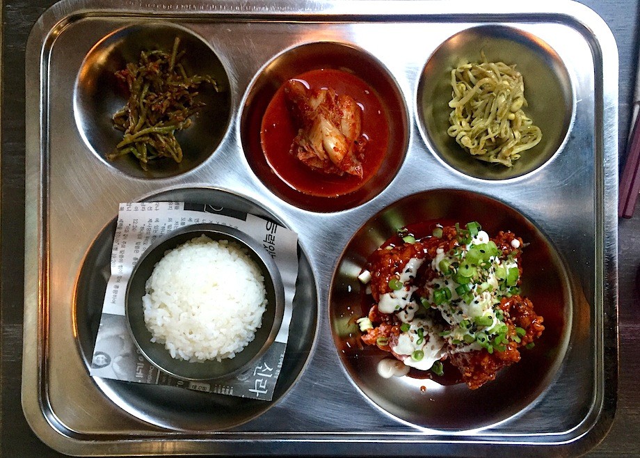 Korean pancake with scallions