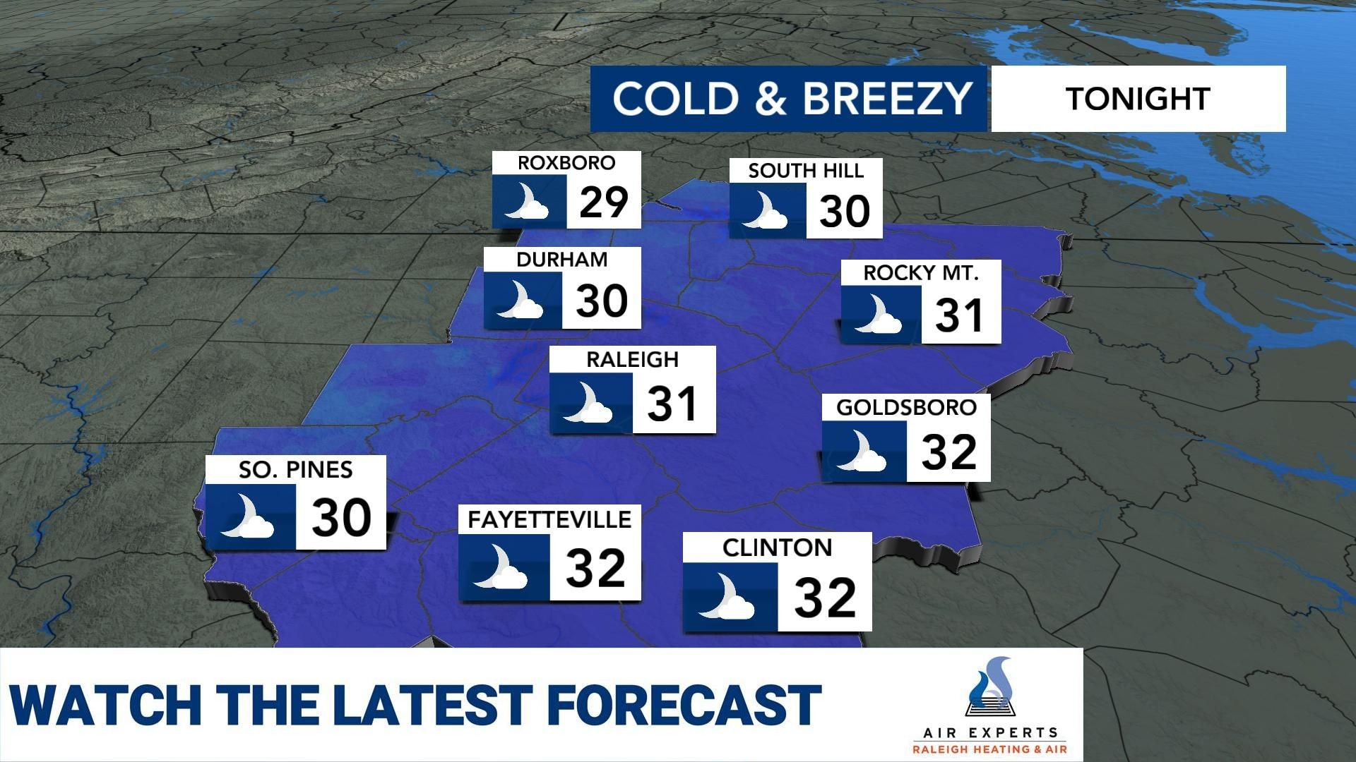 Local weather forecast for Easter Sunday