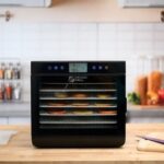 magic mill food dehydrator - ample tray space, digital precision, and visual monitoring produces...