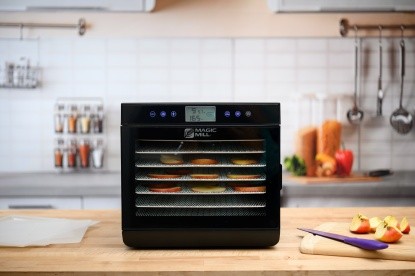 magic mill food dehydrator - ample tray space, digital precision, and visual monitoring produces...