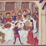 Medieval Feasting Scene