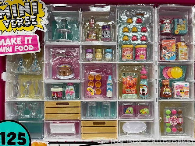 Miniverse All You Can Eat Set close-up retail display at Target store