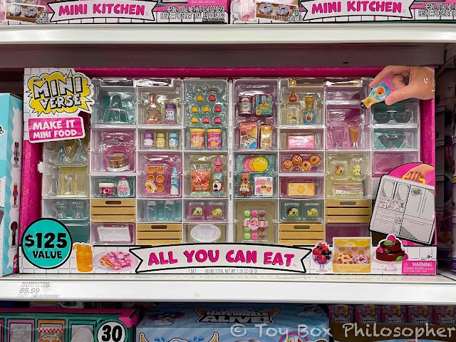 Miniverse All You Can Eat Set retail display at Target store