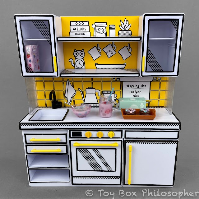 Miniverse Make It Mini Kitchen set display and storage for mini food toys