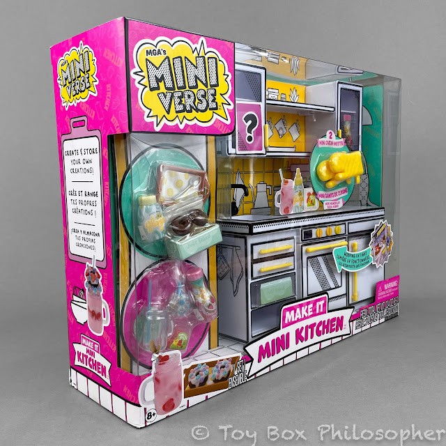 Miniverse Make It Mini Kitchen set packaging comic book style graphics