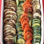 Neat as a pin, ratatouille tian.