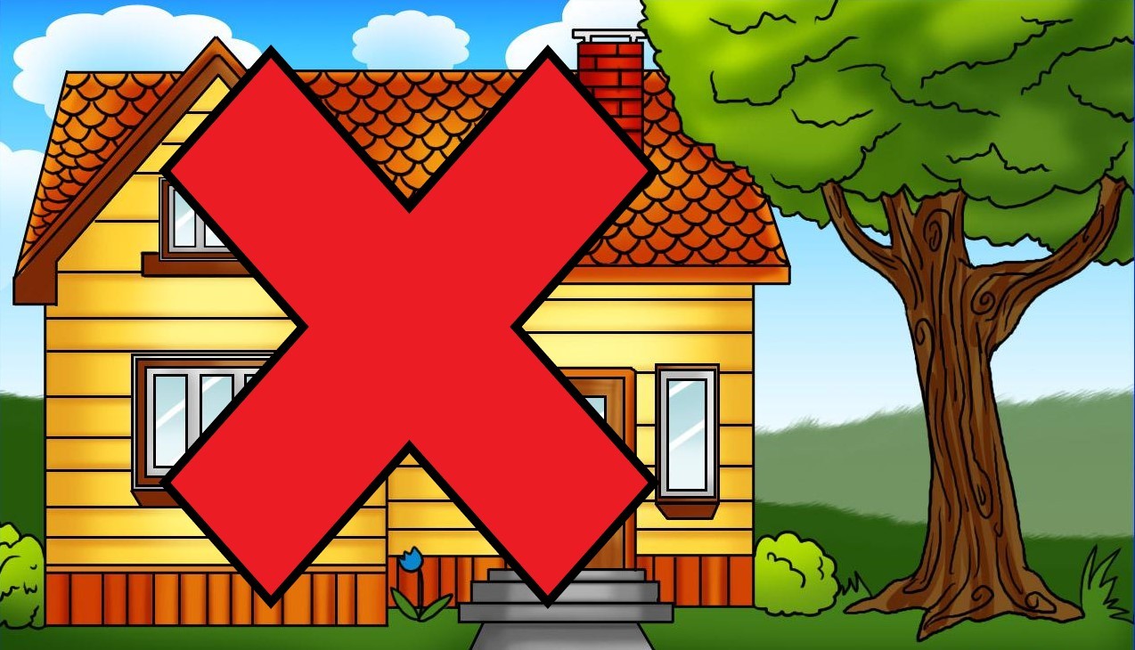 "No" symbol to emphasize that home food operations are not licensed, crucial information for aspiring health food restaurant owners.