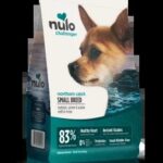 Nulo Challenger High-Protein Kibble Northern Catch Haddock, Salmon & Redfish Dry Dog Food packaging featuring fish and kibble