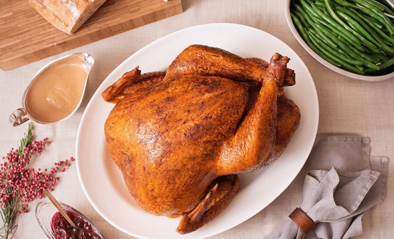 Perfectly roasted holiday bird, a whole foods turkey recipe for Thanksgiving or festive meals