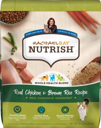 Rachael Ray Nutrish Real Chicken &amp; Brown Rice Recipe Dry Cat Food