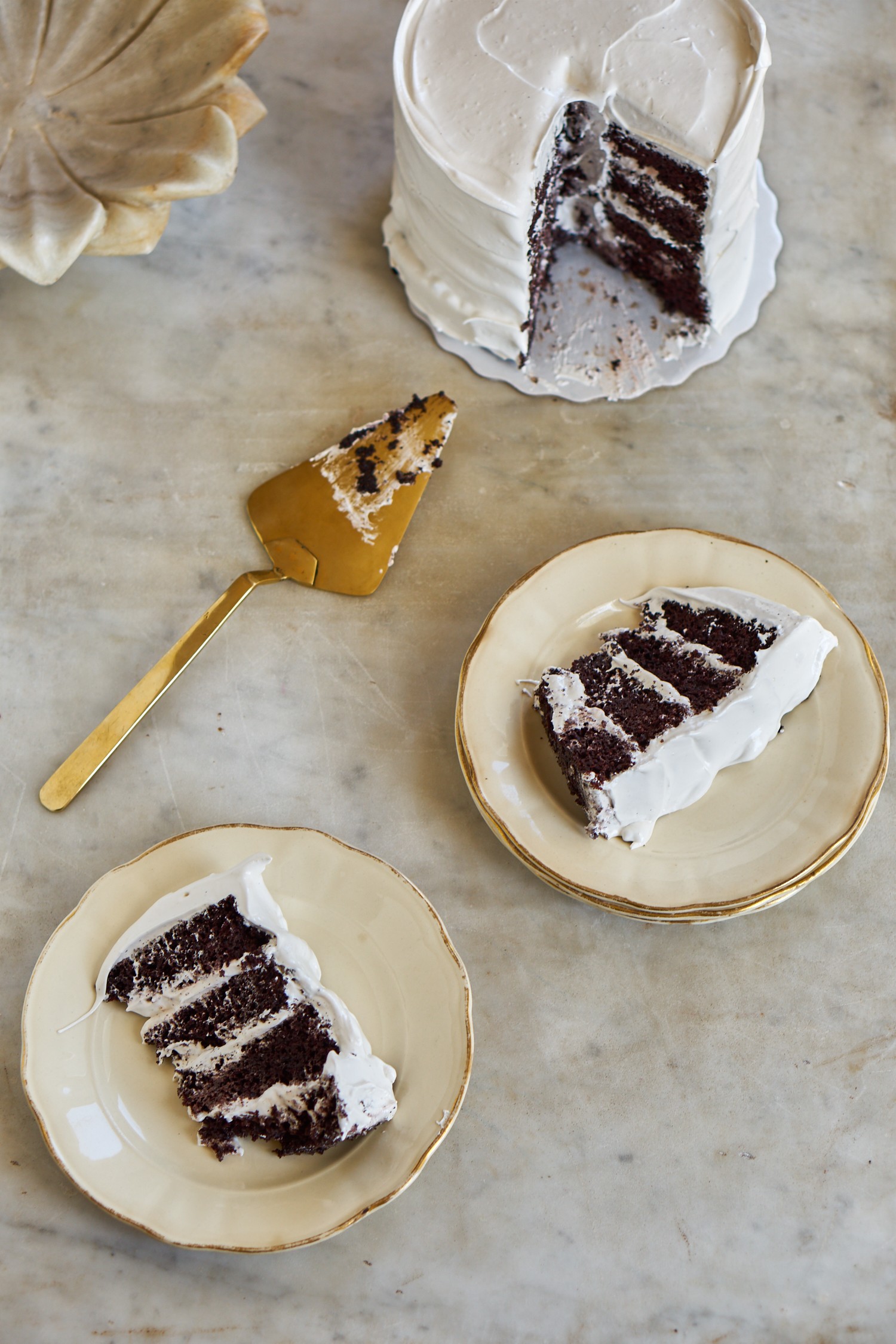 Rich and Moist Chocolate Devil's Food Cake Inspired by Violet Bakery